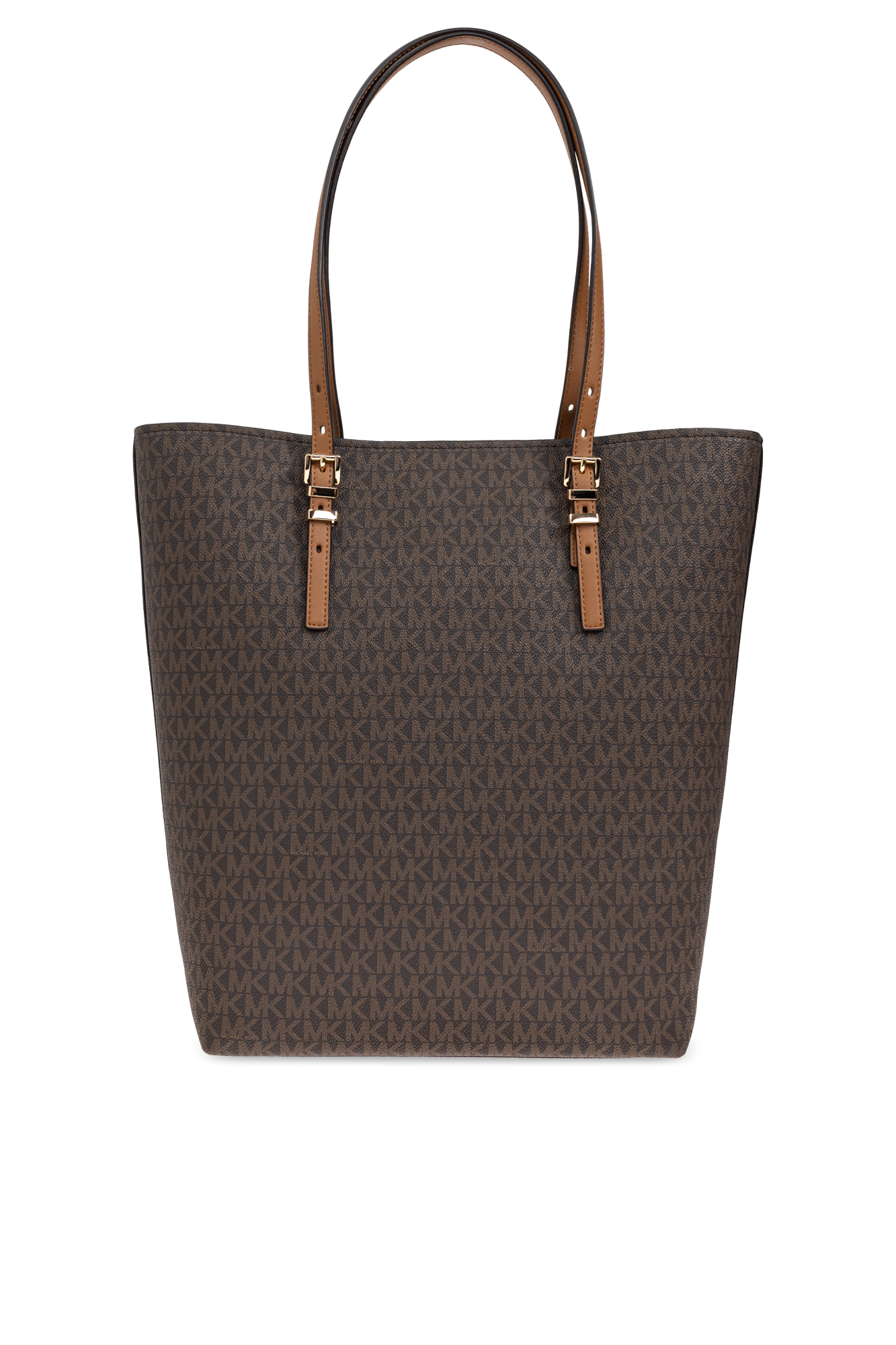 トートバッグ Michael By Michael Kors Leather Large Quinn Shopping Bag Quinn Large Signature Logo and Leather Tote Bag | Michael